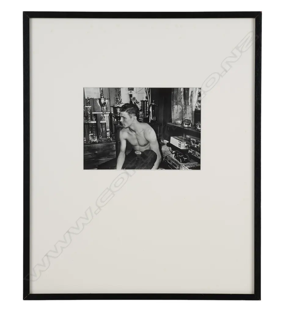 Bruce Weber (1946-) - Andy Minsker and trophies, Image 1++